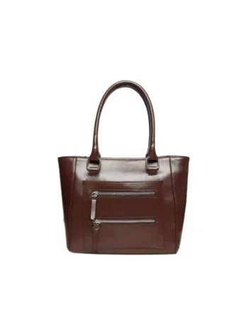 Geanta dama piele,  Isla, maro, 25x9x24 cm