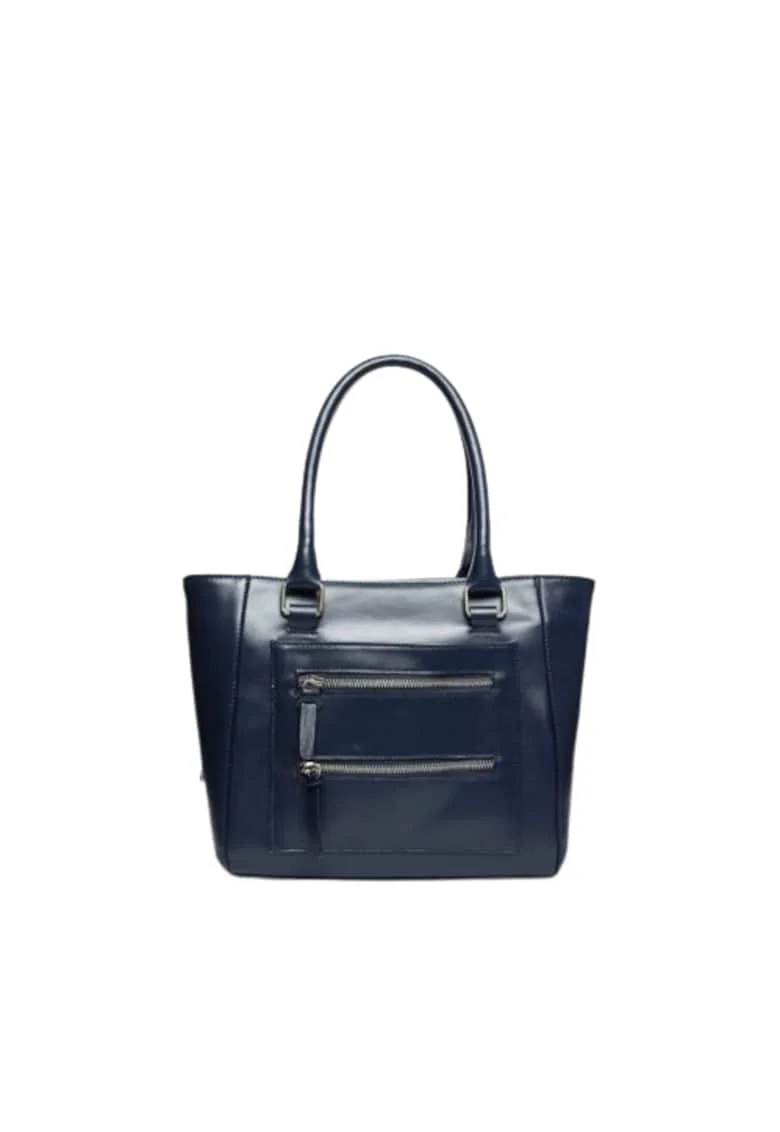 Geanta dama piele,  Isla, bleumarin, 25x9x24 cm