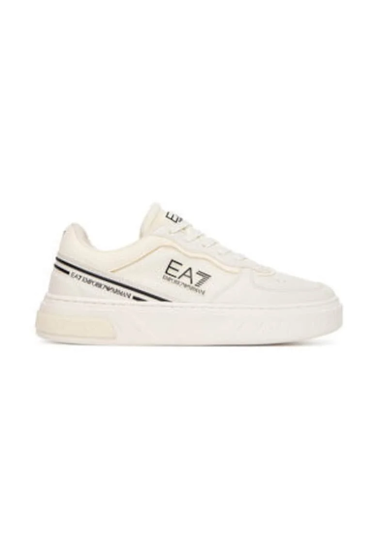 Tenisi unisex, Emporio Armani  piele ecologica, crem
