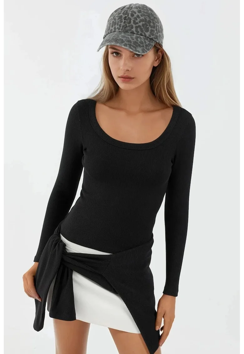 Bluza pentru dama,  Jerseu, Negru