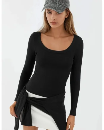 Bluza pentru dama,  Jerseu, Negru