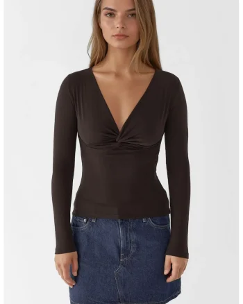 Bluza dama,  Maro inchis, Jerseu