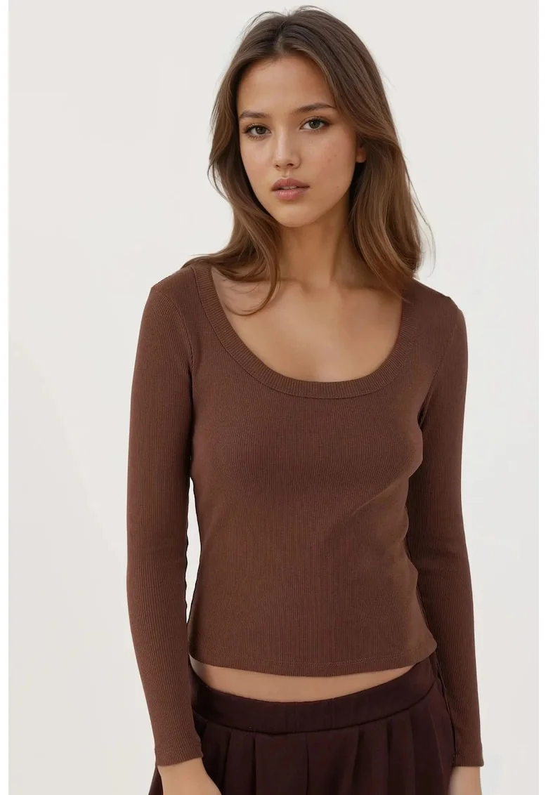 Bluza dama,  Jerseu, Maro castaniu