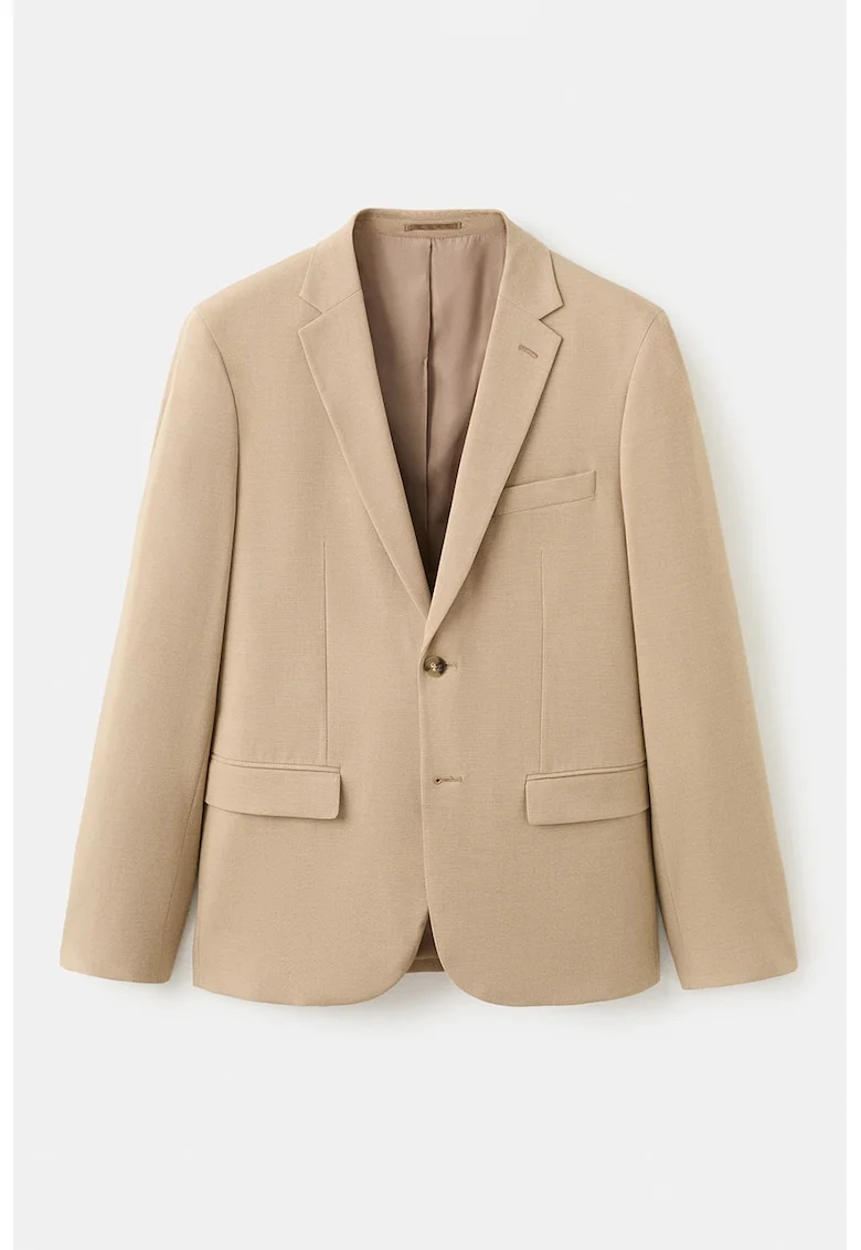 Sacou super slim-fit, Bej deschis