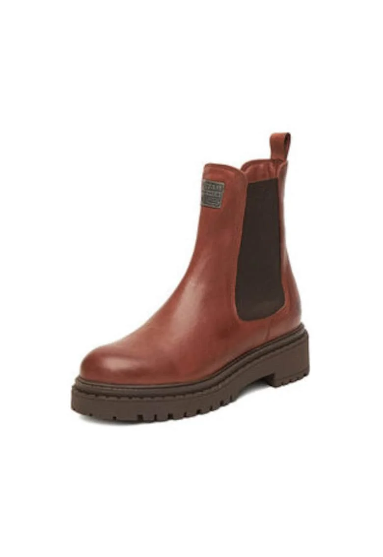 Ghete dama  EO-DAMLA-25FW26, piele naturala, maro, Maro