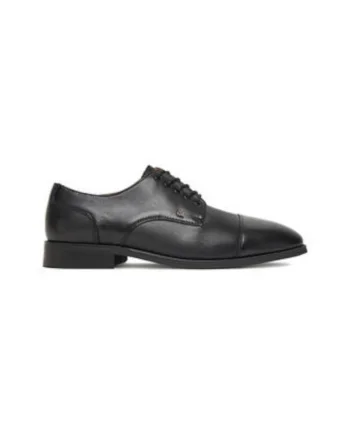 Pantofi barbati  EO-MARTINO-02, piele naturala, Negru