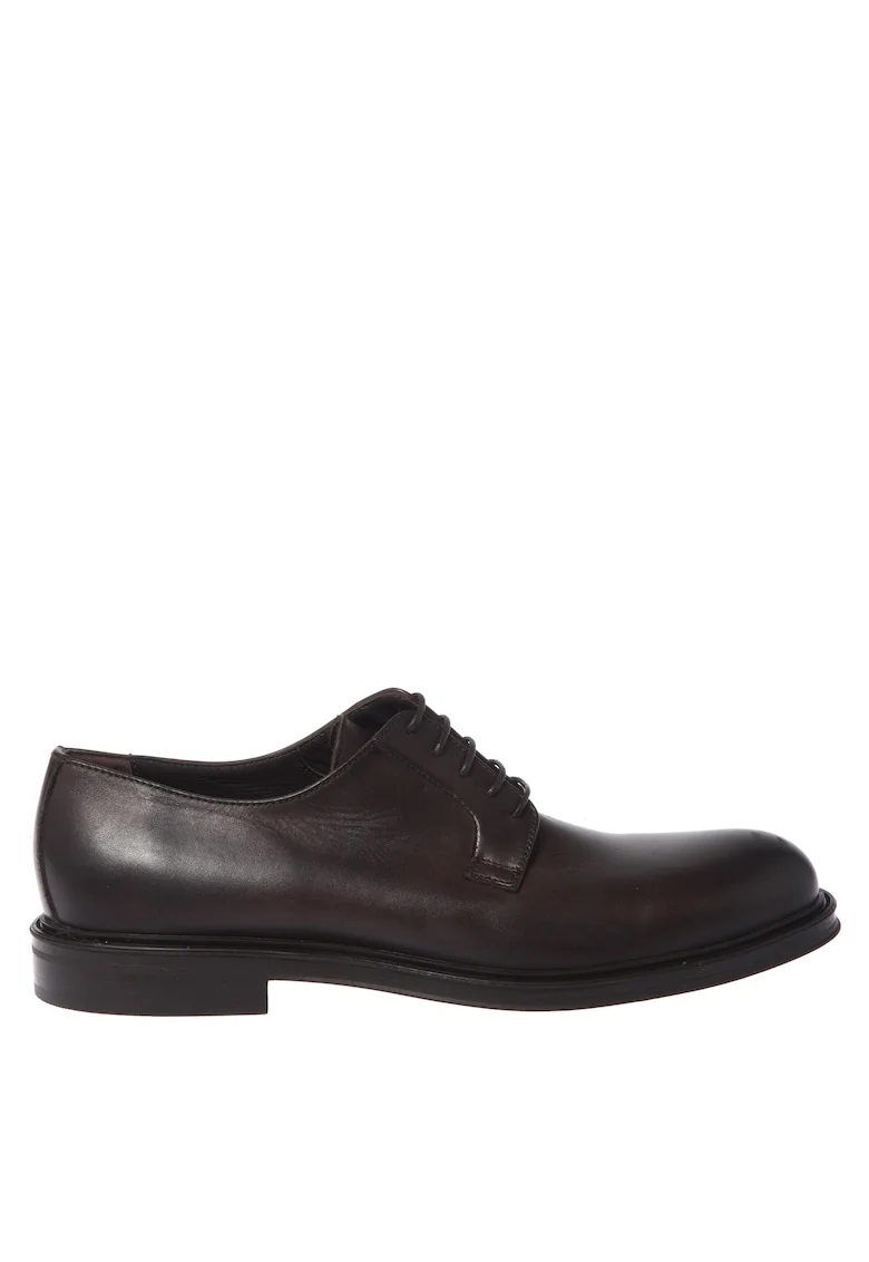 Pantofi oxford din piele, Maro