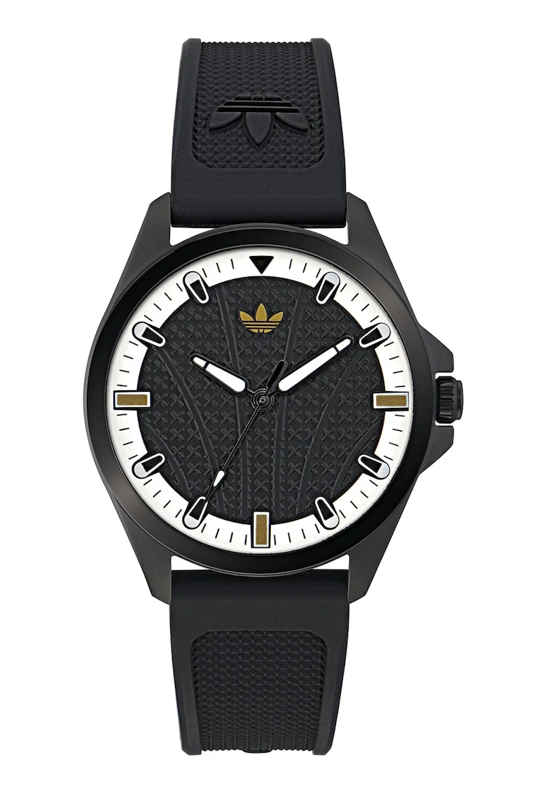 Ceas quartz cu logo, Negru