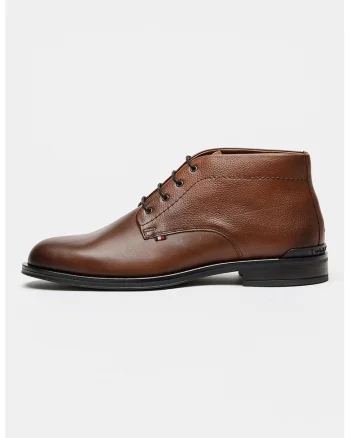 Ghete chukka din piele Corporate, Maro cognac