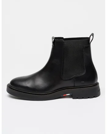 Cizme Chelsea din piele Comfort, Negru