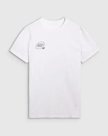 Tricou Barbati  Alb, Bumbac, Sportstyle, Round Athletic Apparel, Alb