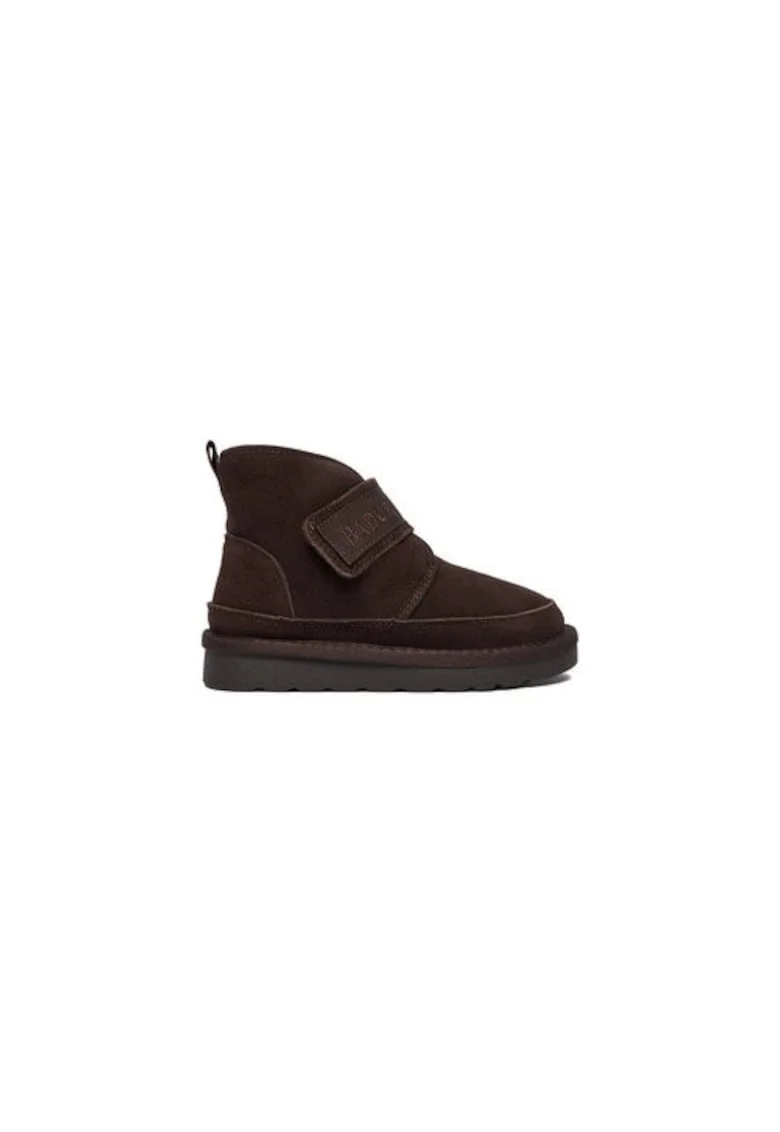 Cizme de zapada copii  maro, piele naturala, cu arici, EO-HY669016S-2