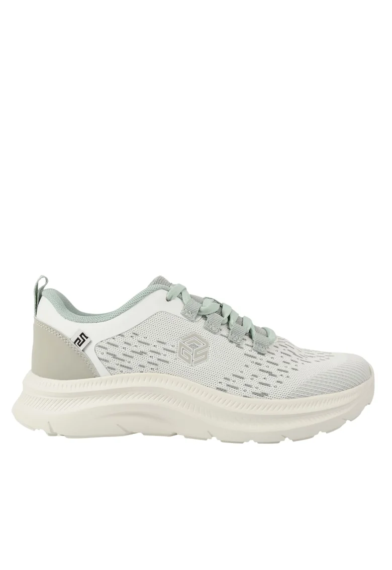 Pantofi sport, dama,  D100-CL30062 alb, textil, Alb