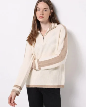 Pulover De Dama Ecru Regular Fit 8684112954981