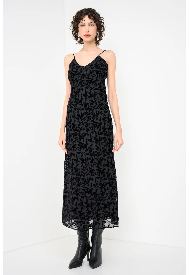 Rochie cu decolteu in V Coccole, Negru