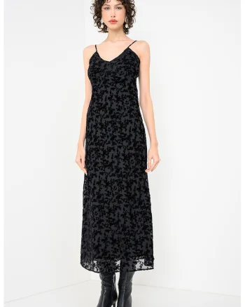 Rochie cu decolteu in V Coccole, Negru
