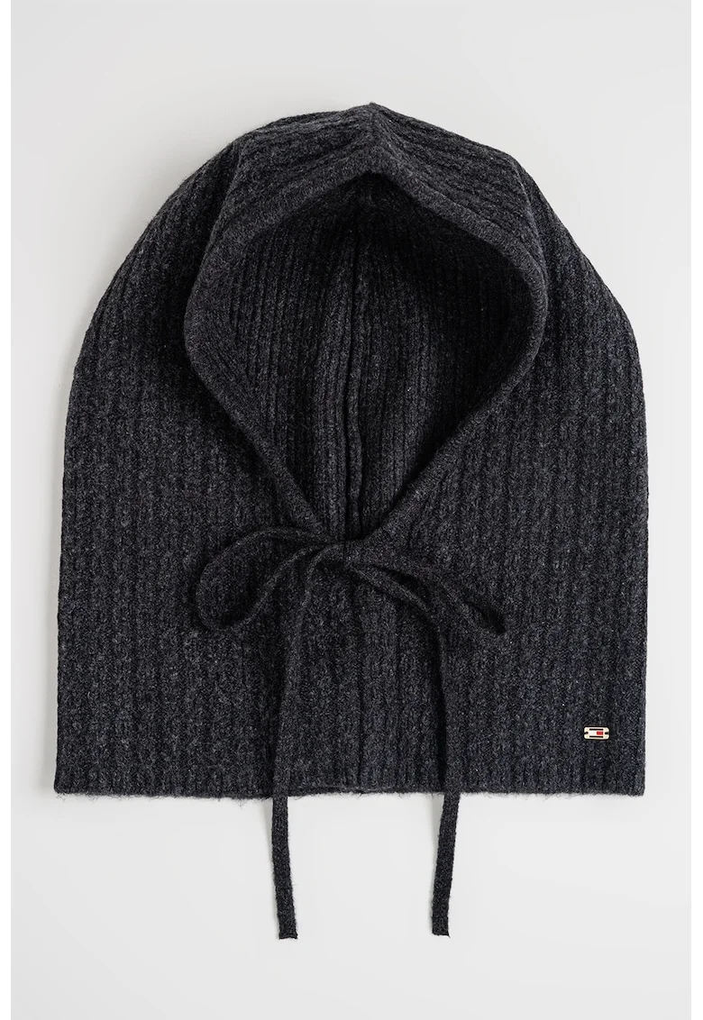 Balaclava cu model torsade, Gri antracit