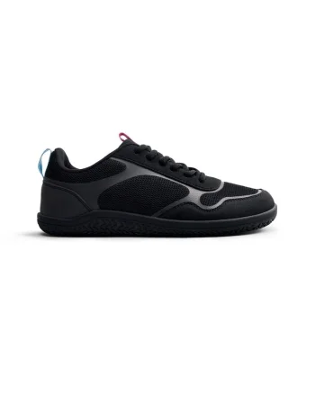 Pantofi psort de plasa si piele ecologica cu talpa flexibila, Negru