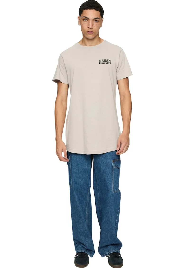 Tricou regular fit din bumbac cu logo, Bej