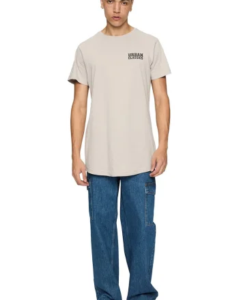 Tricou regular fit din bumbac cu logo, Bej