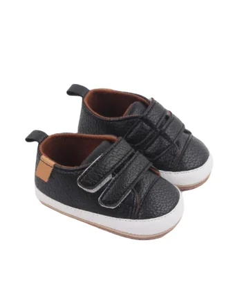 Pantofi  Cu Barete Cu Arici, Piele ecologica, Baieti, Negru