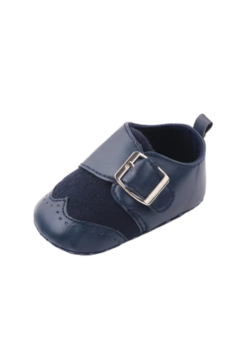 Pantofi Eleganti  Cu Catarama, Piele ecologica/ Piele Intoarsa, Baieti, Bleumarin