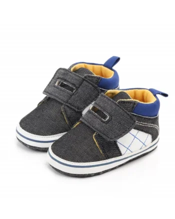 Tenisi  Casual, Textil, Baieti, Velcro, Gri Petrol, 3-6 luni,
