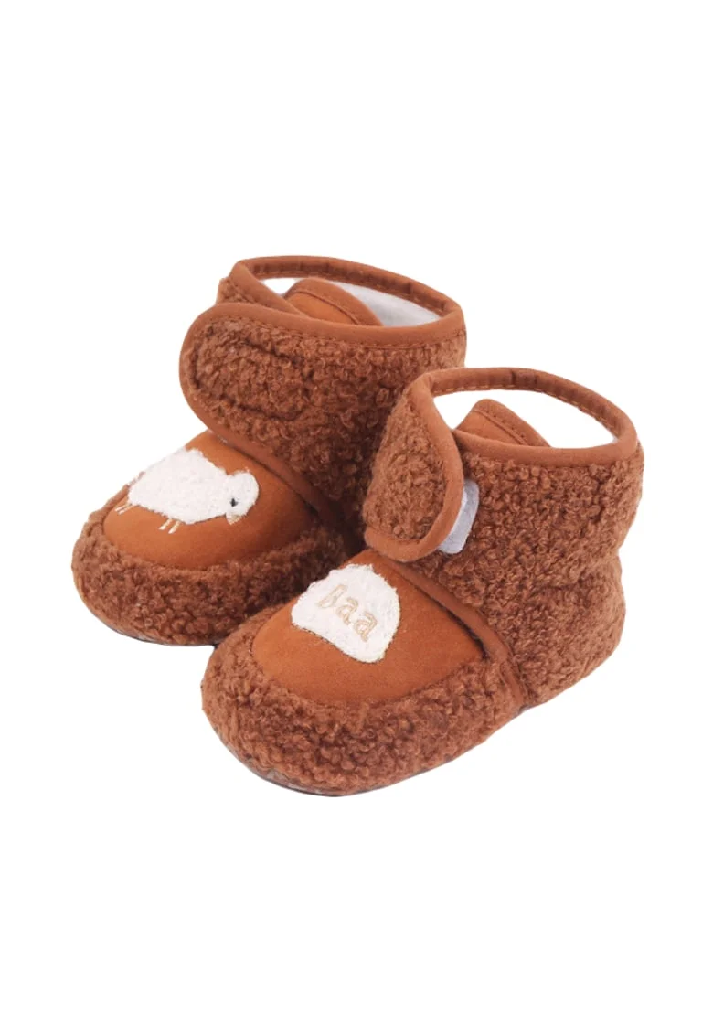 Cizmulite  Cu Blanita - Baa, Velcro, Peste glezna, Maro