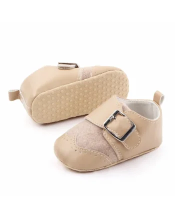 Pantofi  Cu Catarama, Elegant, Piele ecologica, Baieti, Crem, Crem