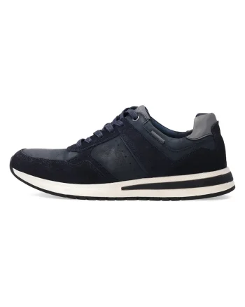 Pantofi sport din piele cu insertii din piele intoarsa
