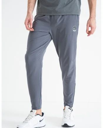 Pantaloni conici de trening cu logo, Kaki