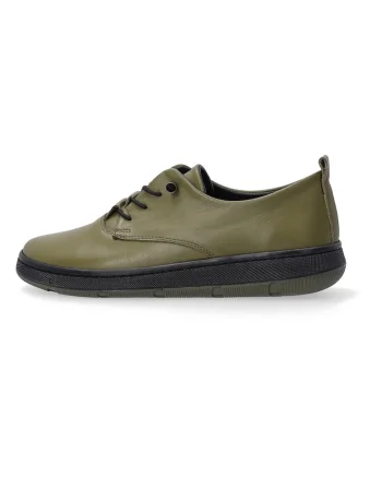 Pantofi sport din piele naturala neteda, Verde