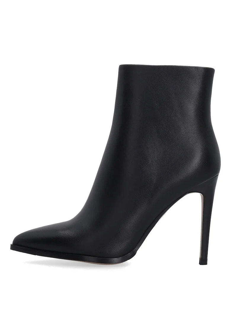 Botine de piele cu toc stiletto