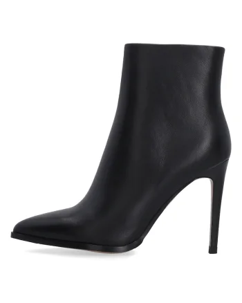 Botine de piele cu toc stiletto