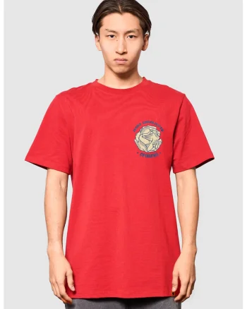 Tricou cu imprimeu More Unsolicited Opinions, Rosu