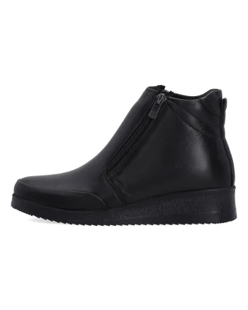 Ghete cu talpa wedge si fermoar