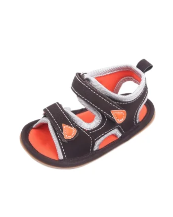 Sandale  Cu Barete Ajustabile, Casual, Piele ecologica, Baieti, Maro