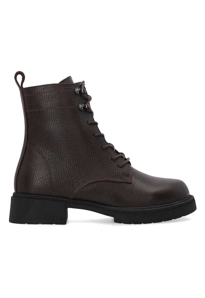 Ghete de piele cu aspect texturat