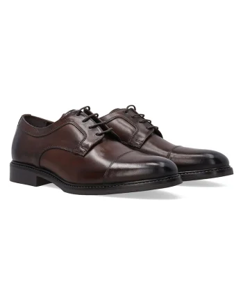 Pantofi derby din piele cu varful contrastant