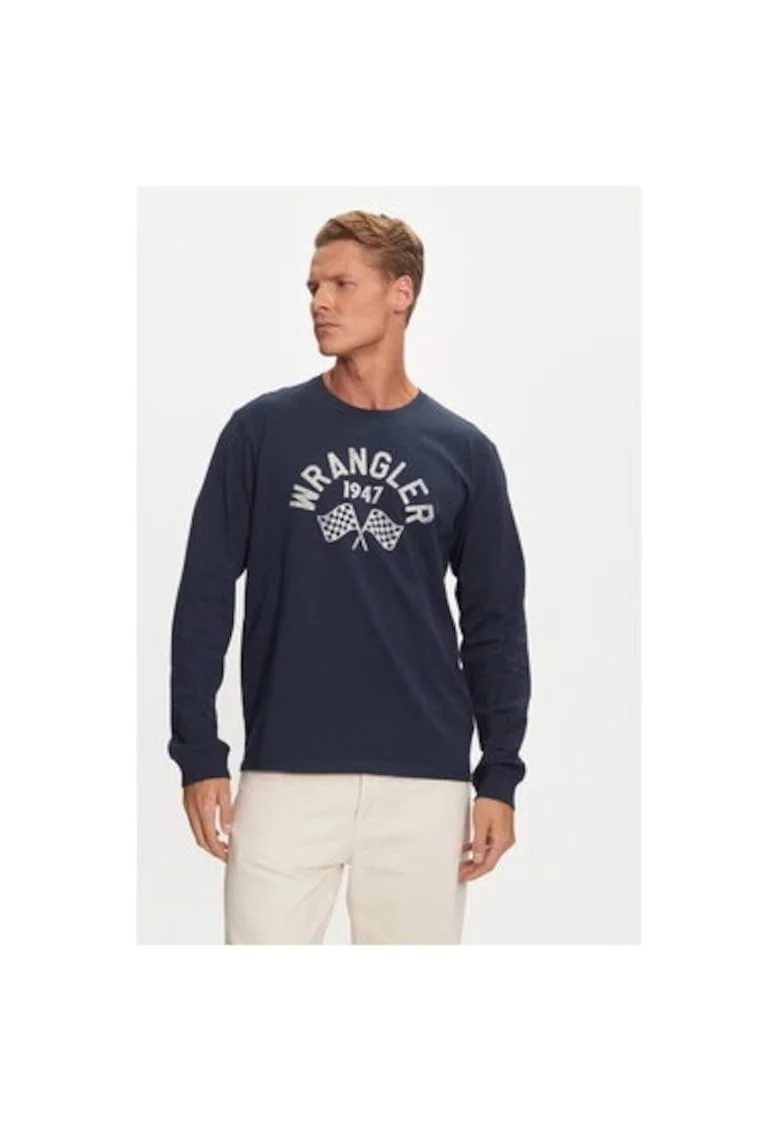 Bluza barbati,  304281167, Bumbac, Albastru, Albastru