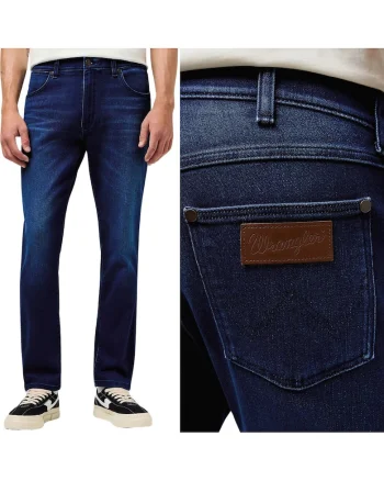 bărbați  Larston 812 slim tapered, albastru închis, elastic L32, Albastru
