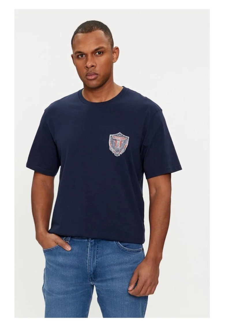 Tricou barbati,  594329, Bleumarin, Bumbac