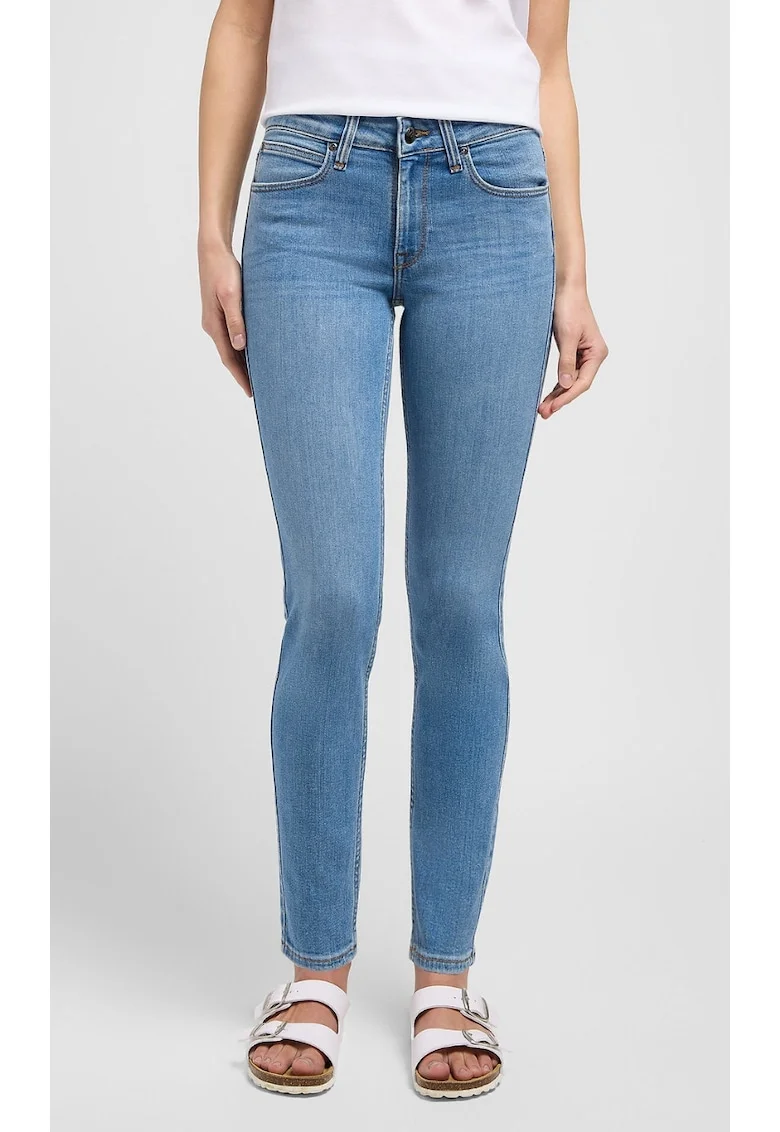 Blugi dama,  skinny, albastru, bumbac, Albastru