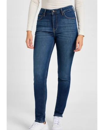 Blugi dama,  Bumbac, Slim fit, Albastru, 112354412, Albastru