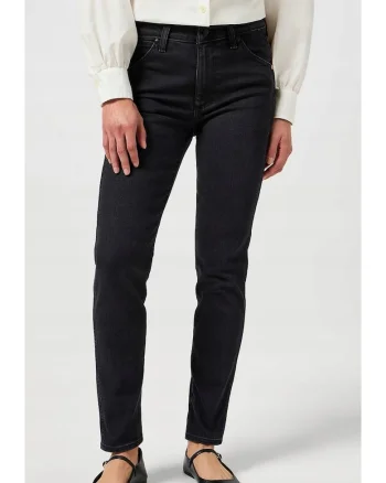 Blugi dama  slim fit, negru, bumbac, Negru