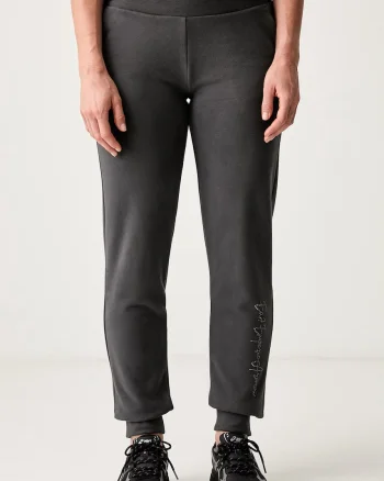EA7 Emporio Armani pantaloni de trening pentru femei cu bumbac