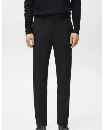 Pantaloni eleganti cu croiala slim-fit, Negru