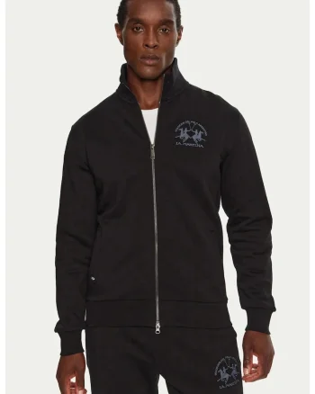 Bluza sport pentru barbati cu fermoar  ZMF301, Negru