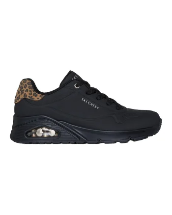 Pantofi sport wedge Uno Jungle Nite, Negru