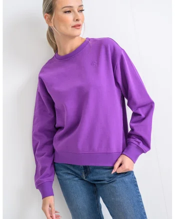 Bluza uni de trening cu maneci cazute, Violet